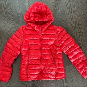 TNA red Botanie Jacket like new!